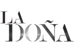 Logo noir de la télénovela La Doña